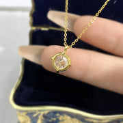 Sterling Silver Diamond Pendant Necklace 1/2/3 Carat Wedding Gift Jewelry