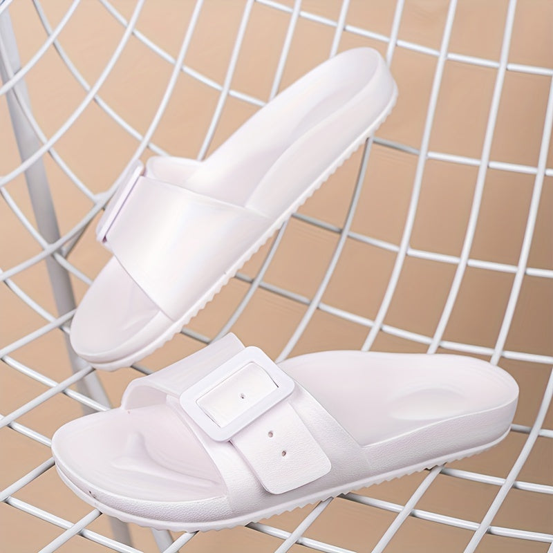 Unisex EVA Slides Lightweight Soft Sole Adjustable Buckle Non-slip Plus Size