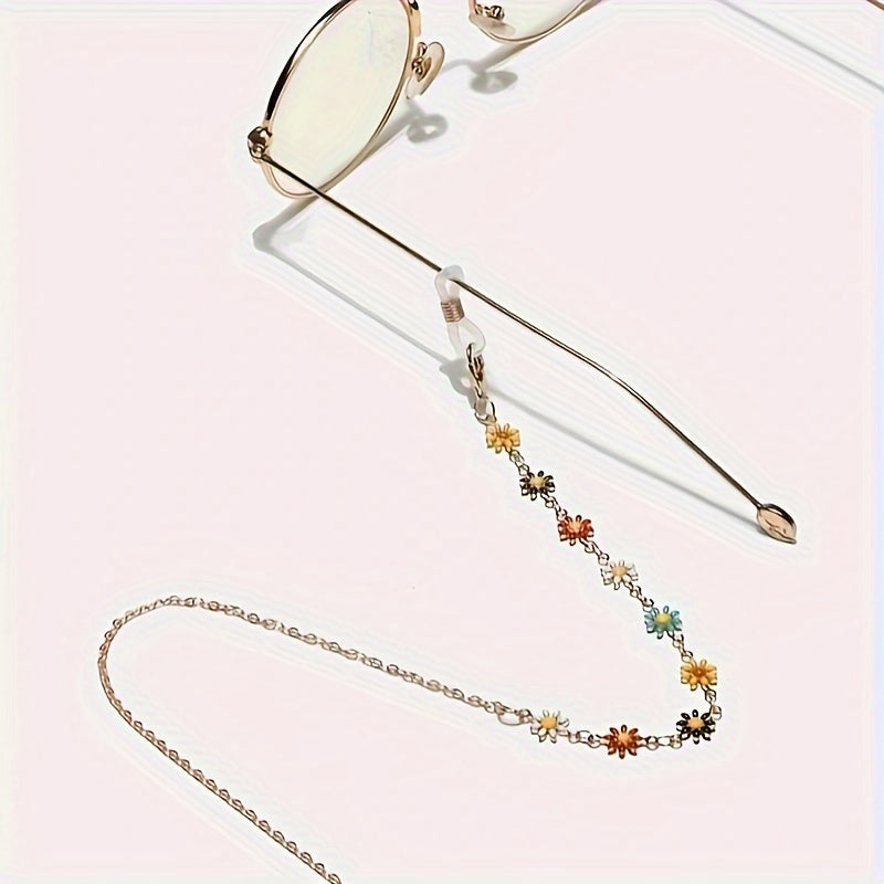 Anti-slip Daisy Flower Design Sunglass Lanyard for Glasses and Face Masks