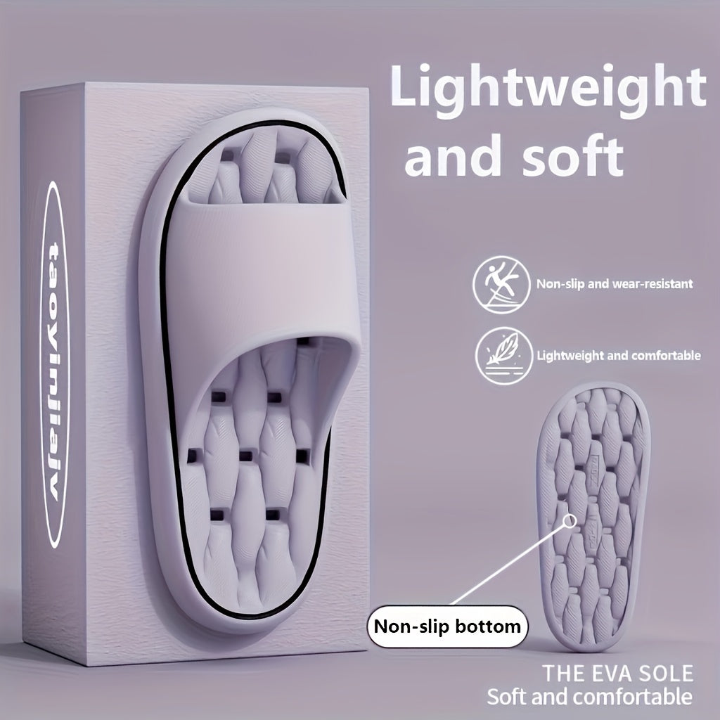 Men's EVA Slip-On Slides Casual Non-Slip Quick-Dry Round Toe All-Season