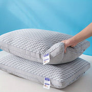 Set of 2 Breathable Knitted Neck Pillows for Sleep and Neck Support