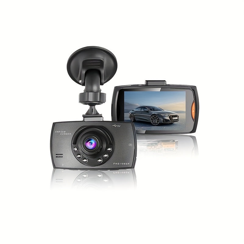 Cámara frontal de coche en HD 1080P, gran angular, visión nocturna, grabación en bucle