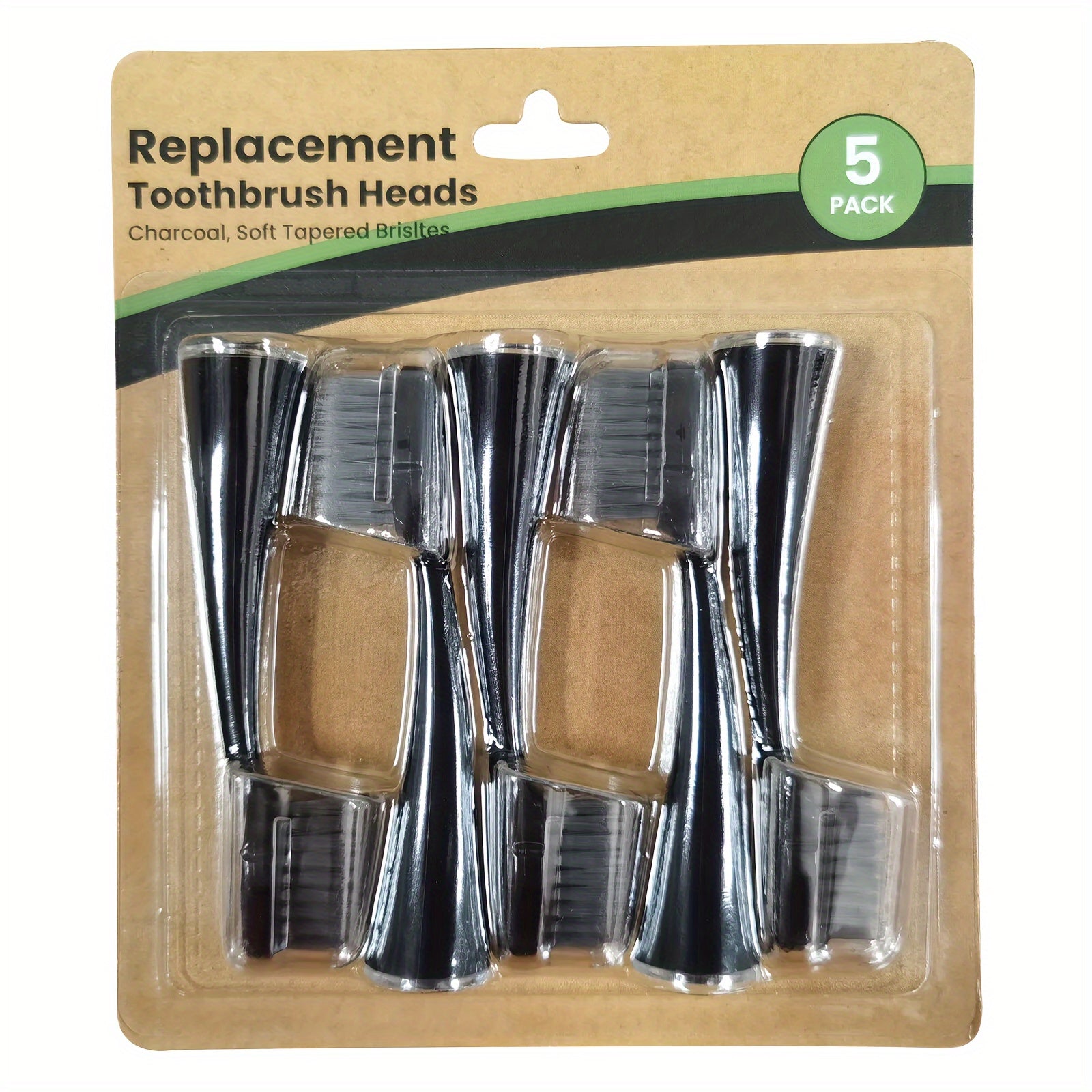 5 dona yumshoq kulrang qopqog'li sochli almashtirish boshlari uchun Sonic Elektr tish cho'tkasi