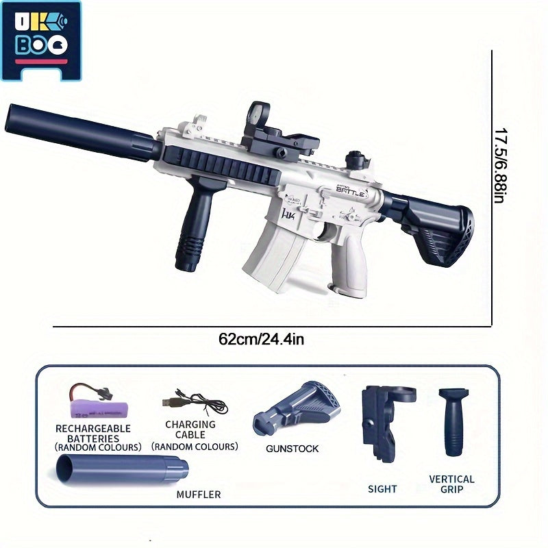 UKBOO USB orqali zaryadlanadigan elektr suv quroli kattalar uchun: uzoq masofa, avtomatik purkagich yozgi ochiq havoda va basseyn o'yinlari uchun.