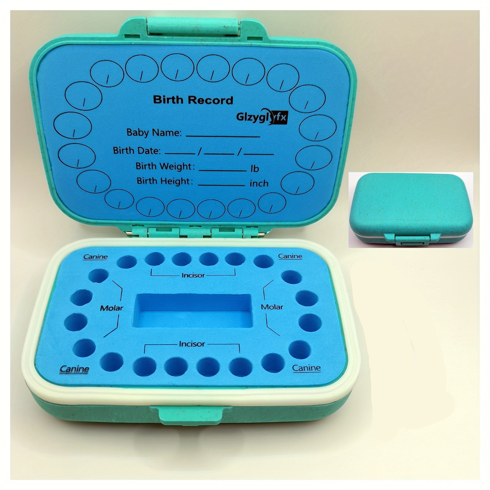 Baby Tooth Keepsake Box Kids Storage Organizer for Childhood Memories