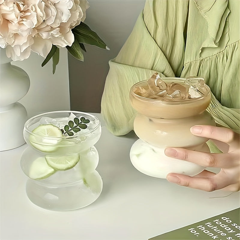 Irregular High Borosilicate Glass Cup for Caterpillar Heat-Resistant Beverages