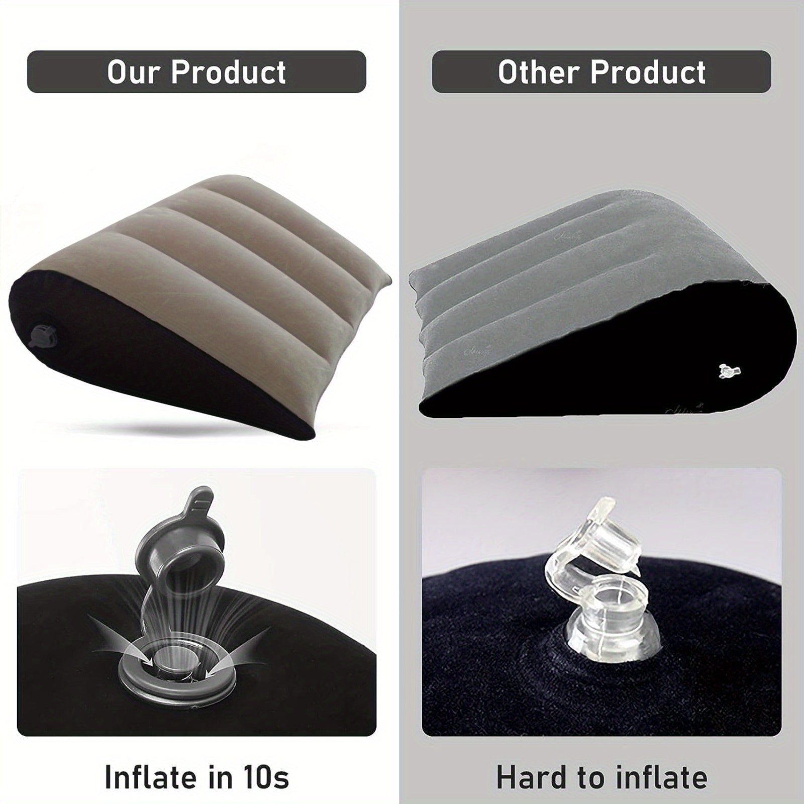 Homilador ayollar uchun mo'ljallangan inflatsiyalanuvchi PVC yostiq, turli maqsadlar uchun ko'p funksiyali va portativ uchburchak yostiq