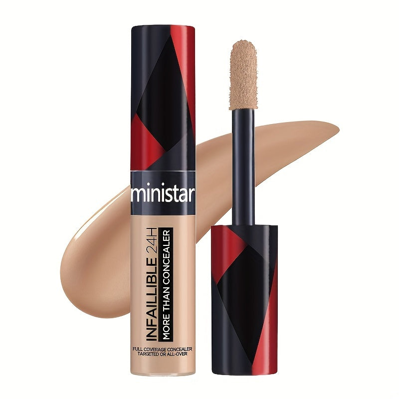 Unisex Liquid Concealer Stick with Large Brush Medium Coverage 0.68oz