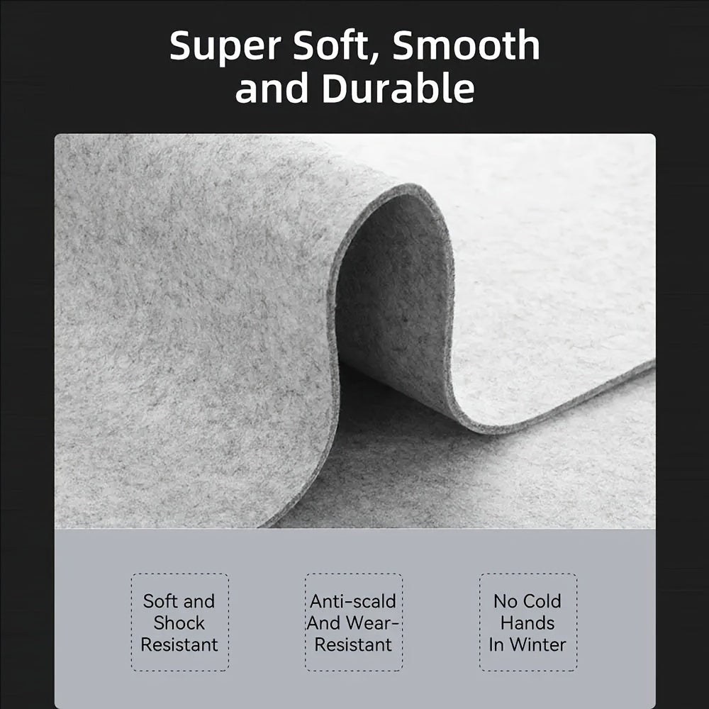 XL Игровая Коврик для Мыши, Непоскользящий Фетр, Защитник Стола для Настольного Компьютера и Клавиатуры, Премиум Качество, Долговечный и Моющийся