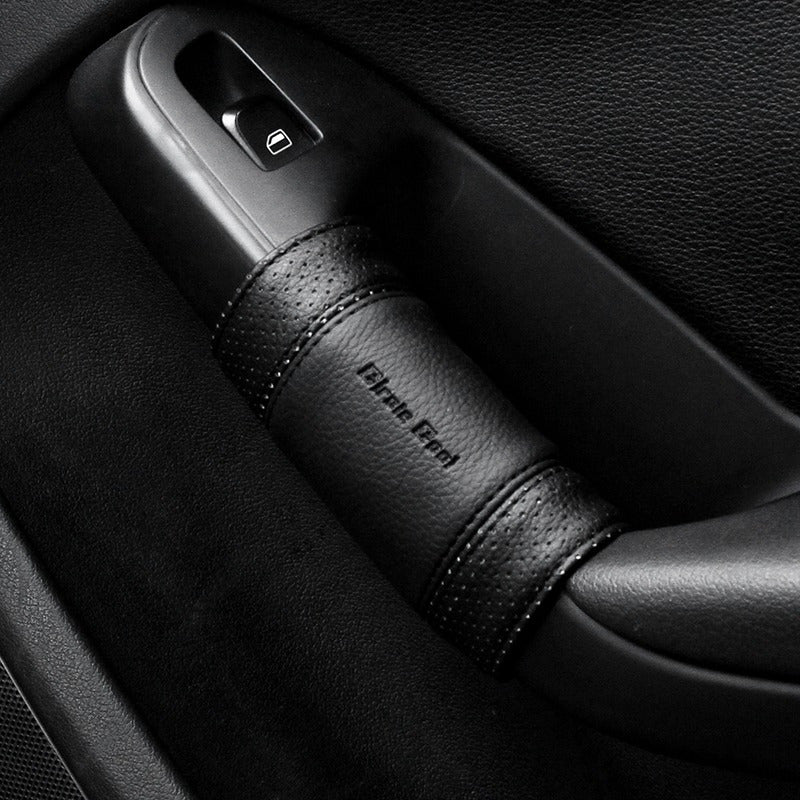 Car Door Handle Covers Leather Texture Grip Four Doors Universal