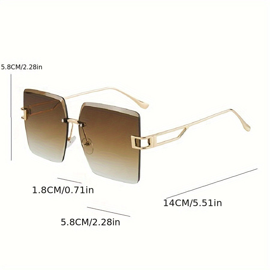 Unisex Large Square Sunglasses for Driving Beach Anti-Glare UV Protection