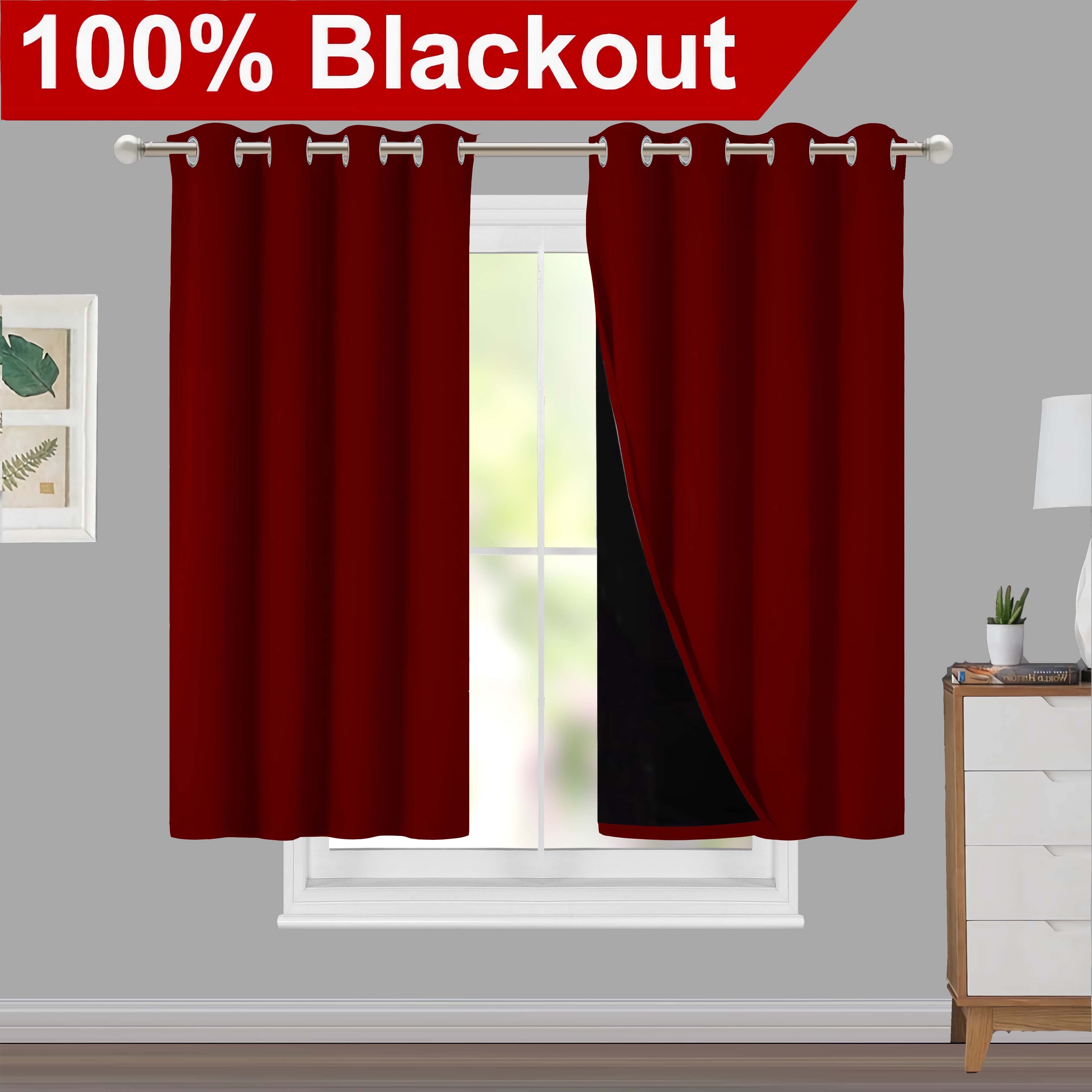 Blackout Curtains for Living Rooms and Bedrooms, Light-Blocking, Thermal Insulated