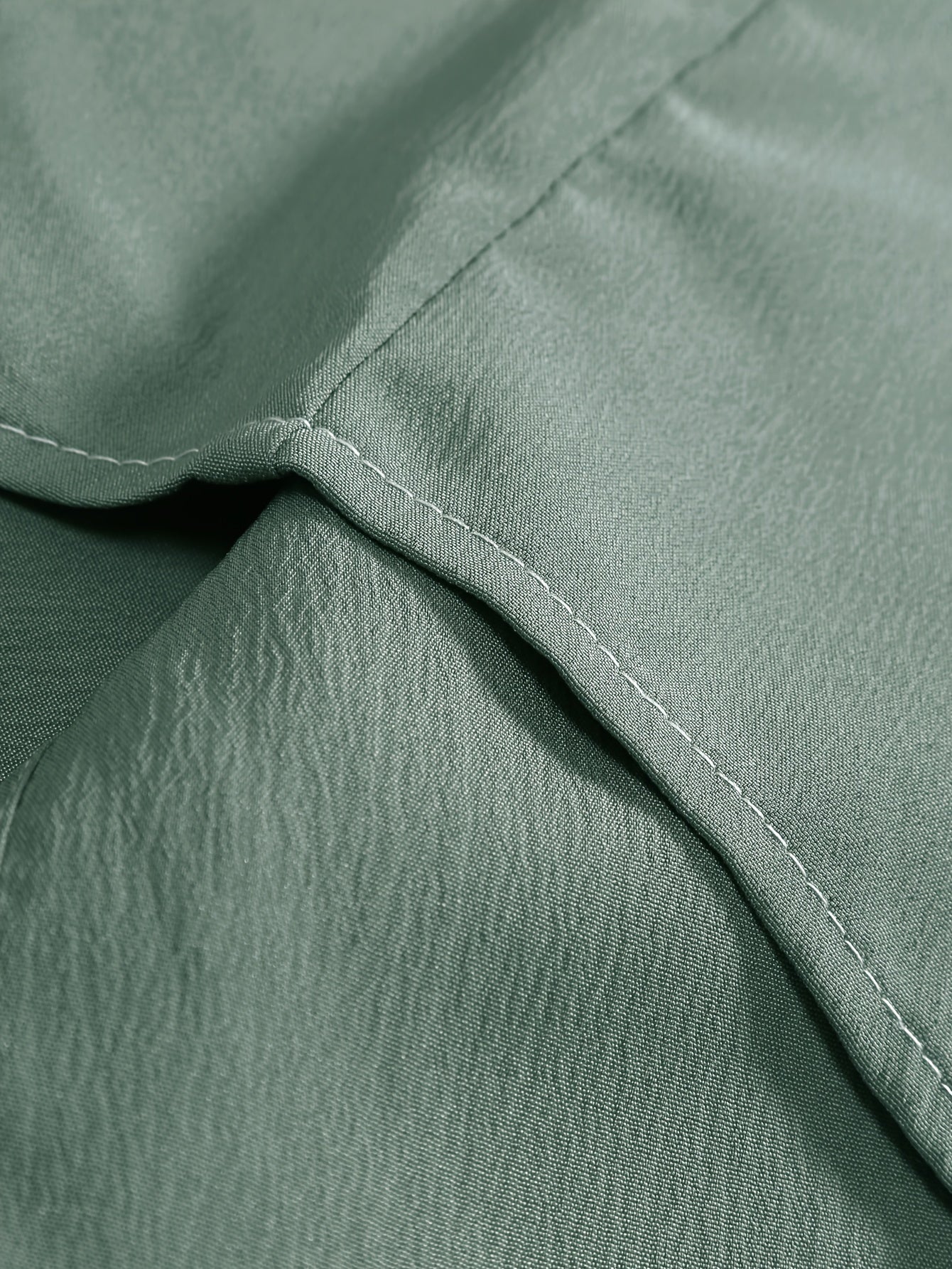 Men's Plus Size Summer Shirt Casual Woven Polyester Solid Color Lapel Short Sleeve