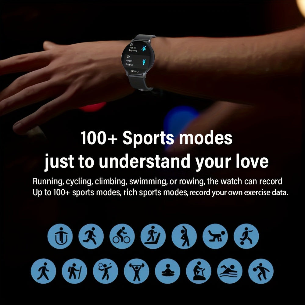 IP68 Водонепроницаемые умные часы с 1,46-дюймовым сенсорным экраном, монитором сна, шагомером, управлением музыкой для Android и iOS