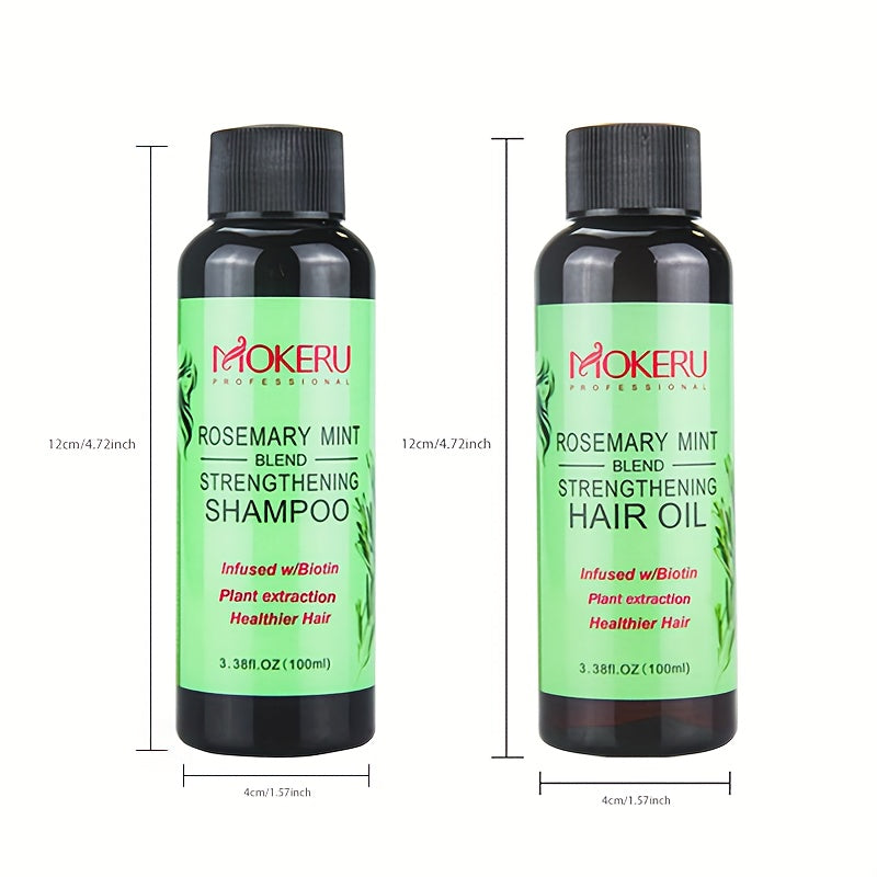 Unisex Rosemary Shampoo for Damaged Hair Moisturizing Repair Split Ends