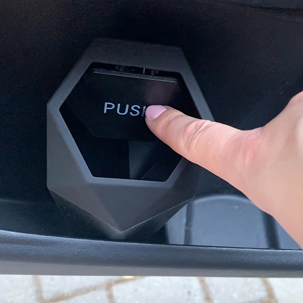 Car Interior Storage Trash Bin Black Compact Car Trash Can Organizer