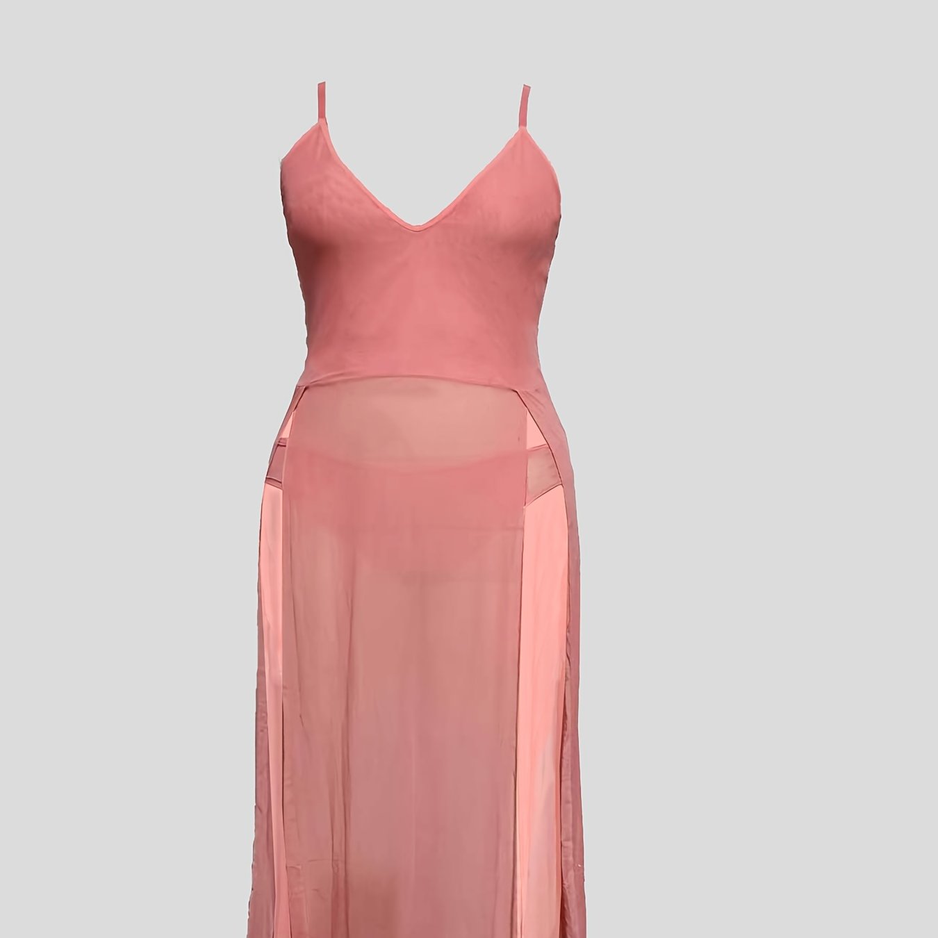 Women's Sexy Suspender Dress Large Size Black Lace Satin