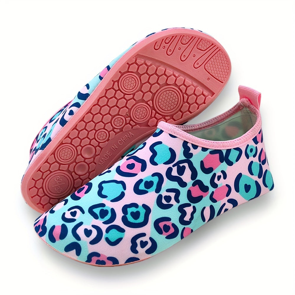 Детские водные тапочки легкие с мультяшным дизайном, легко надеваются для пляжа и водных развлечений