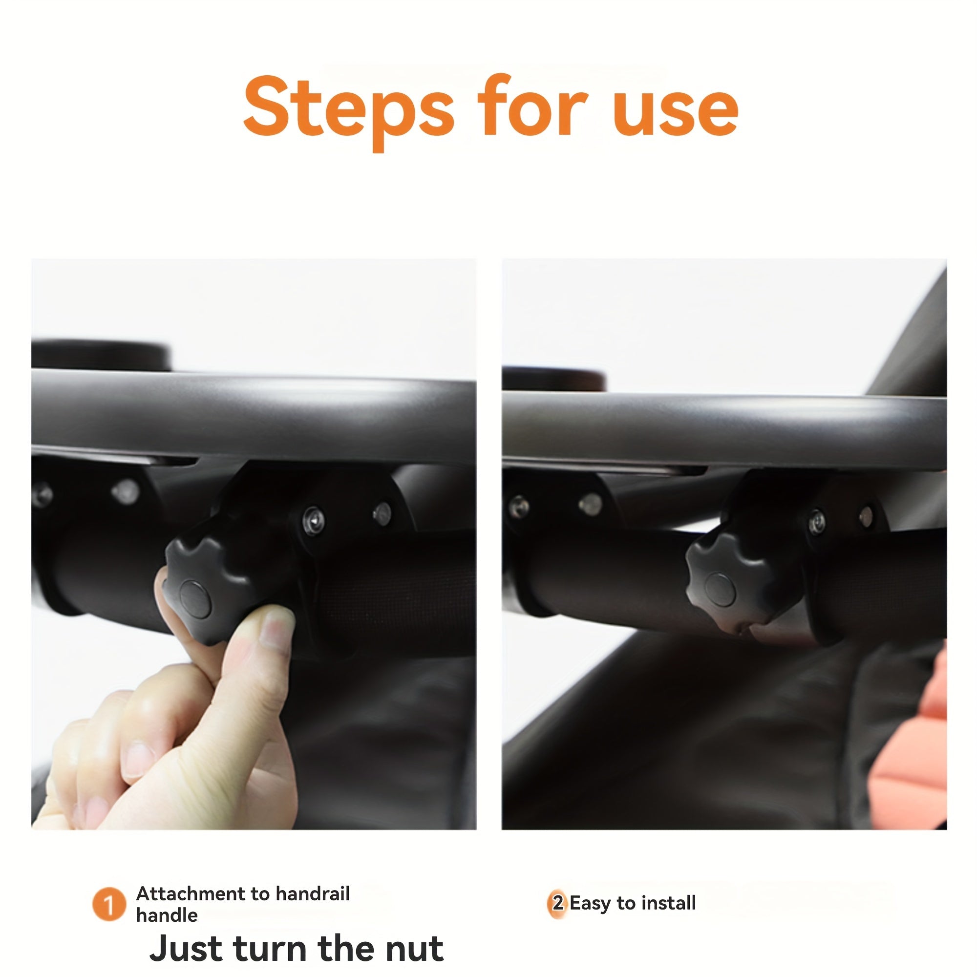 Large Capacity Anti-Slip Stroller Tray with Phone Holder for All Strollers