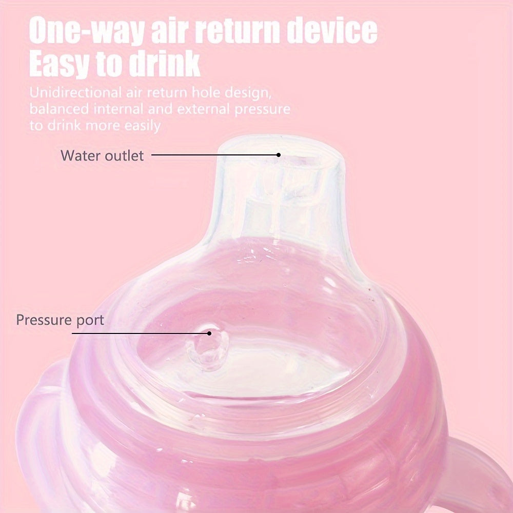 Kids' Sippy Cup 270ml BPA-Free Leakproof Non-Slip for Toddlers 3+ in Blue Pink Green