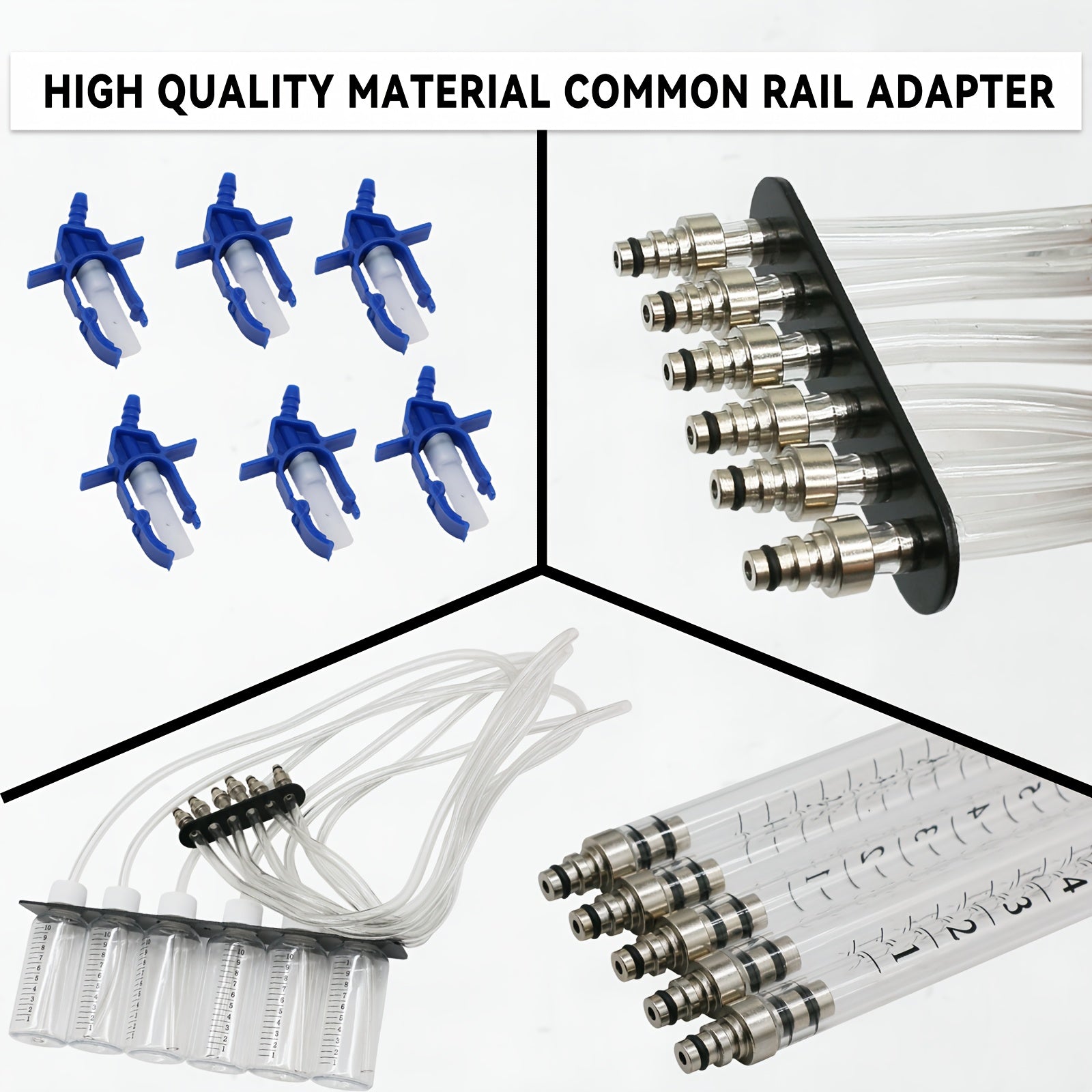 24pcs Diesel Injector Flow Meter Adapter Set for Common Rail Testing