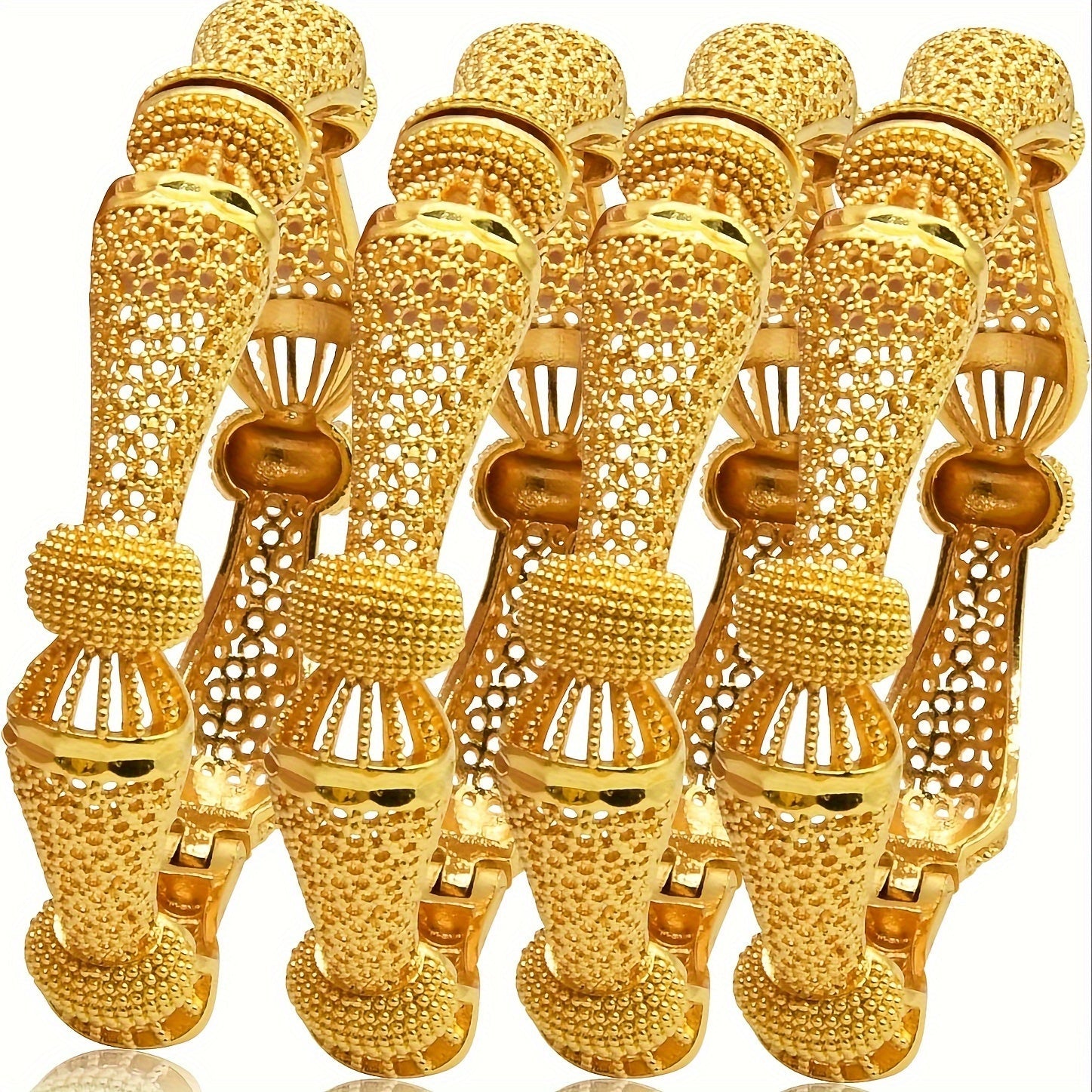 Women's Bracelets Set of 4 for Festivals and Weddings in India Africa Ethiopia