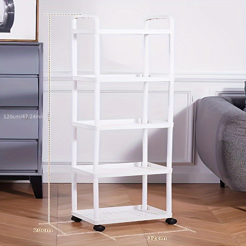 Carro de almacenamiento con ruedas multifuncional con 3/4/5 niveles para cocina, baño y sala de estar
