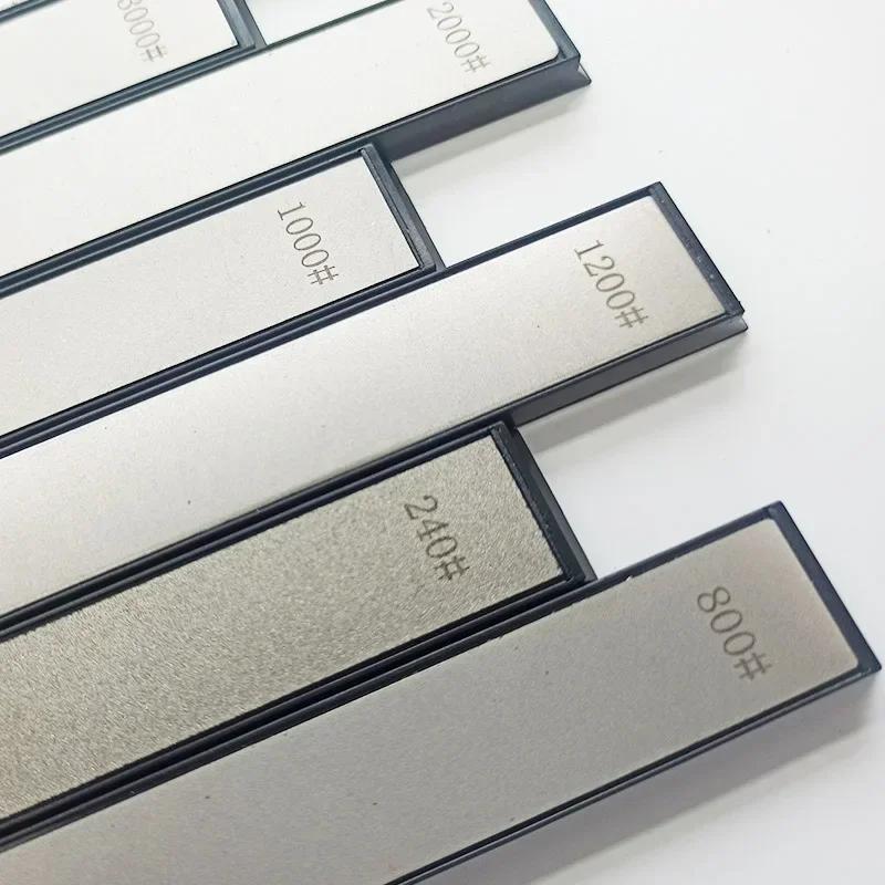 10pcs Gold Titanium Plated Diamond Fixed Angle Sharpening Stones