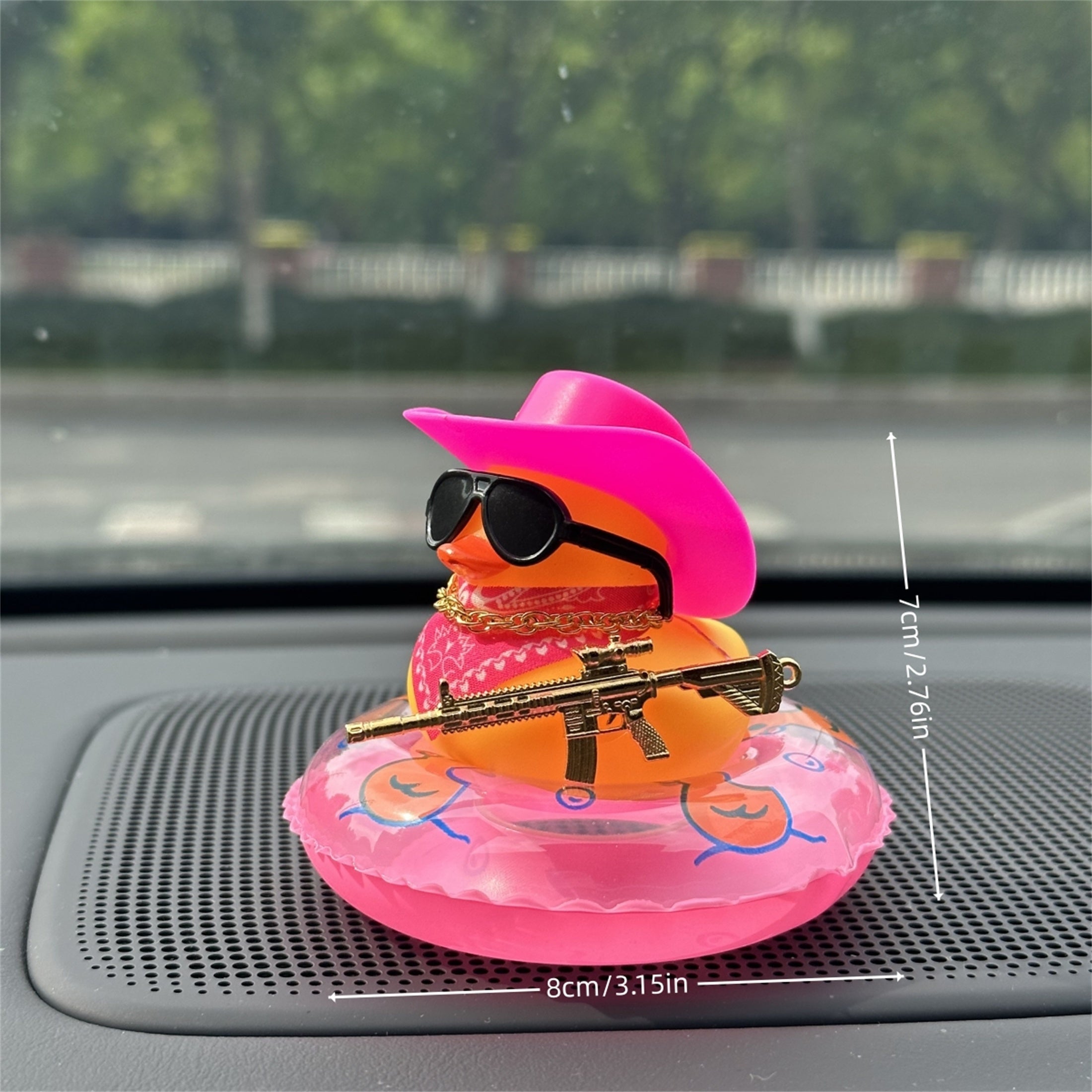 Qoziqorin shaklidagi avtomobil bezak dekor elementi, bardoshli PVC, transport ichki aksessuari