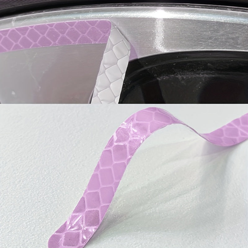20 Pack Purple Reflective Wheel Stickers Glow-in-Dark Safety Decals