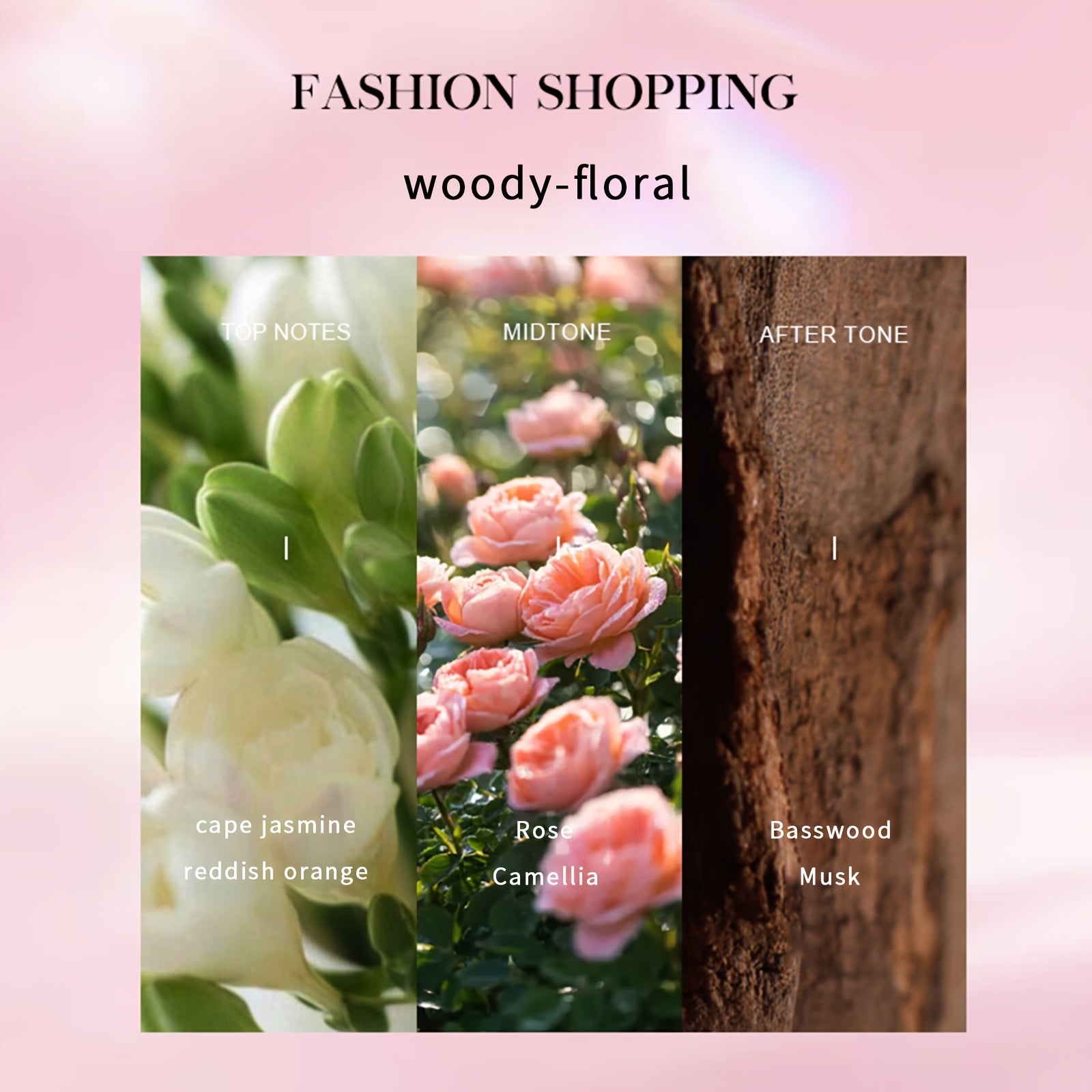 50ml Women's Floral Eau De Parfum Long-Lasting Refreshing Fragrance for Daily Wear