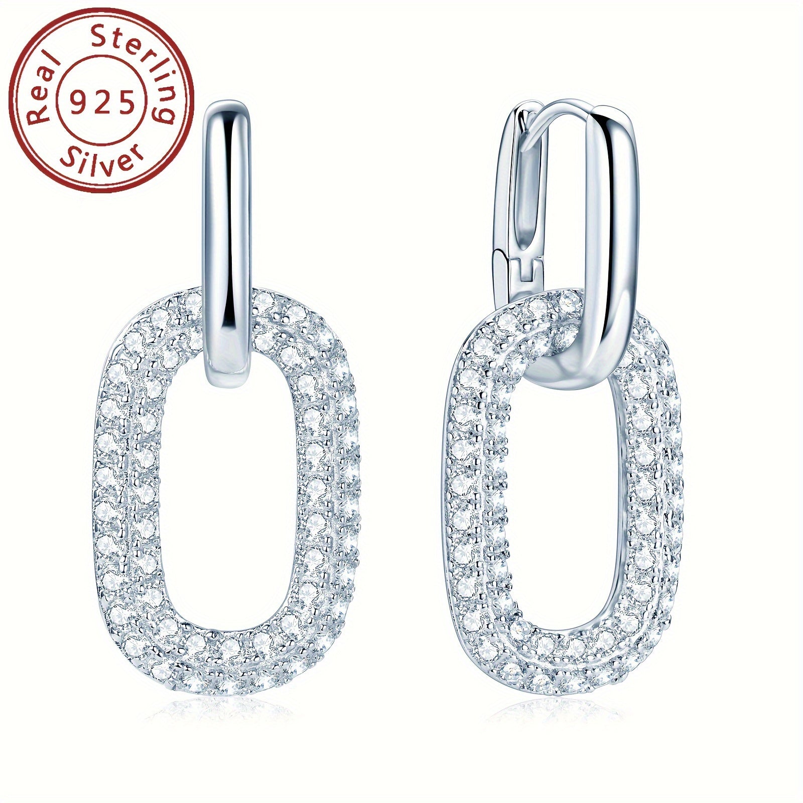 Ushbu zamonaviy dumaloq sirg'alar 925 oltin bilan tayyorlangan va umumiy og'irligi 5.84g. Ular 108 dona 1.7mm Mozambik toshlari va 2 dona 1.08 karat Mozambik toshlari bilan bezatilgan. Sirg'alar ko'p qirrali bo'lib, ikki xil uslubda taqilishi mumkin.