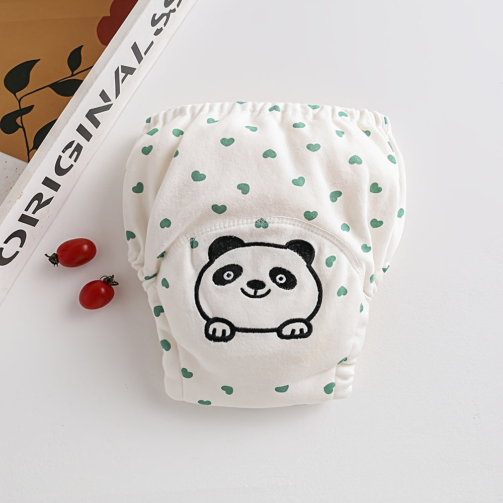 Baby Cloth Diaper Cover Reusable Training Pants Soft Leakproof Adjustable for Ages 0-3