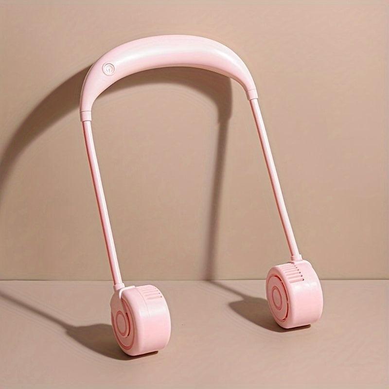 Rechargeable Bladeless Neck Fan with Adjustable Angle Personal Cooling Device