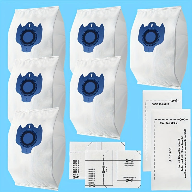 Replacement Dust Bags for Vacuum Cleaners Pack of 10 Synthetic Material Compatible with Multiple Models