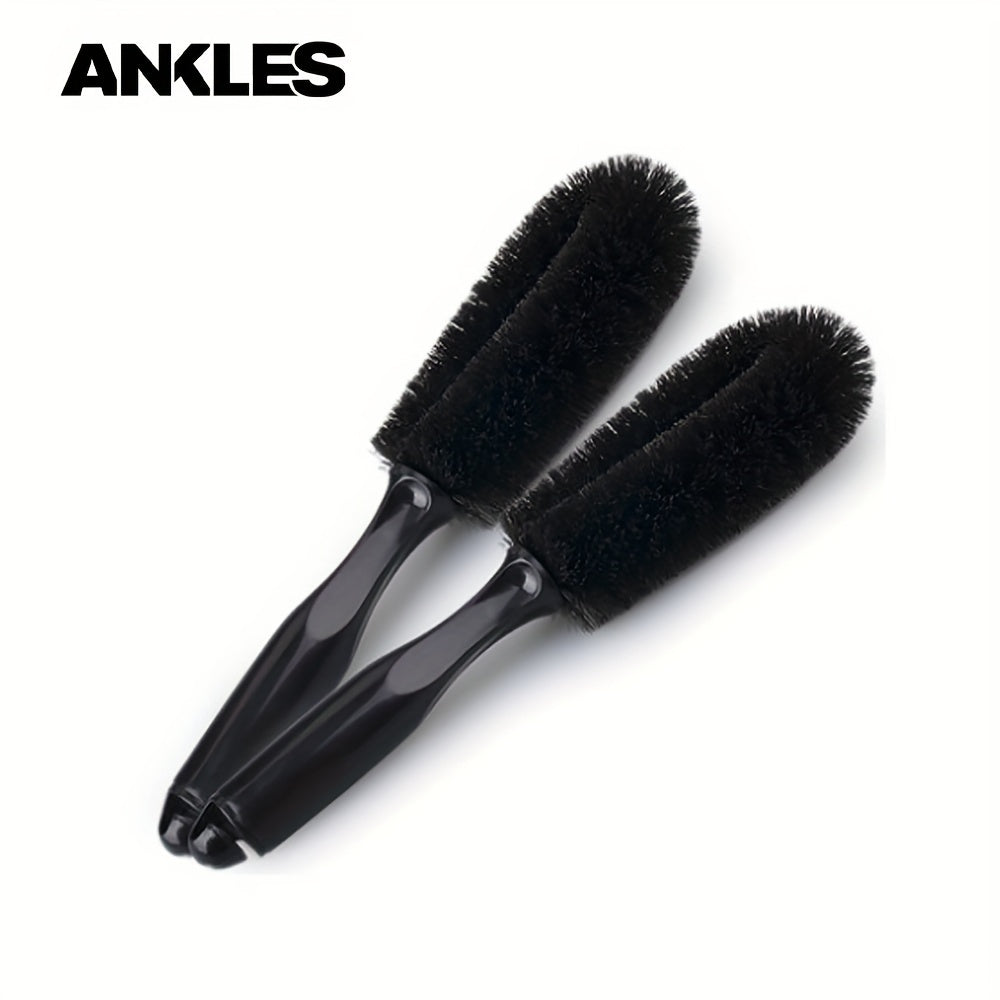 Унисекс черная круглая щетка для колесных ступиц, инструмент для чистки автомобиля, мойка шин