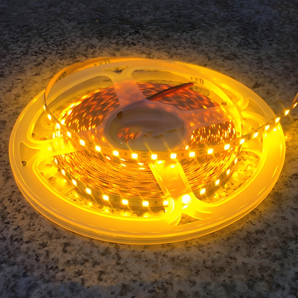 Светодиодные ленты 32,8 фута/10 м, 24 В, 2835 120 светодиодов/м, для домашнего декора, пластиковый материал, постоянный ток.