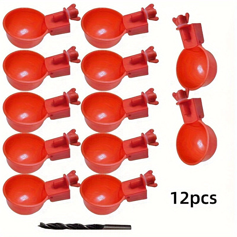 Poultry Waterer Dispenser for Chickens Quails Pigeons Automatic Plastic No Electricity