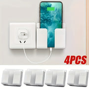 Mobile Phone Charging Stand with Remote Control Storage Wall Mount Organizer