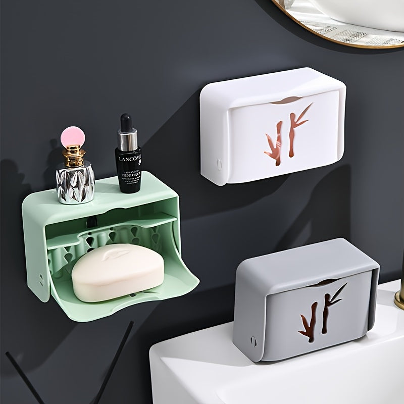 Wall-Mounted Plastic Storage Rack for Kitchen Utensils and Spoons