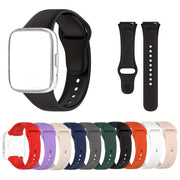 Silicone Watch Strap for Redmi Watch 3 Active and Lite Replacement Metal Buckle