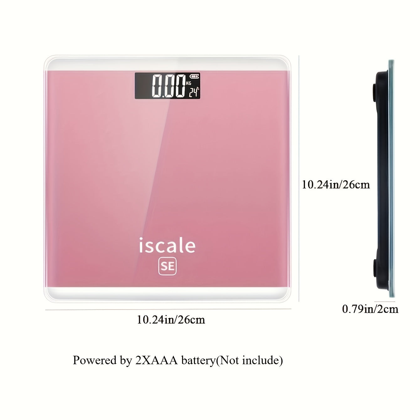 1 dona Rose Golden Mini vazn o‘lchagich - Sog‘liqni nazorat qilish uchun aniq aqlli tana vazni o‘lchagichi.