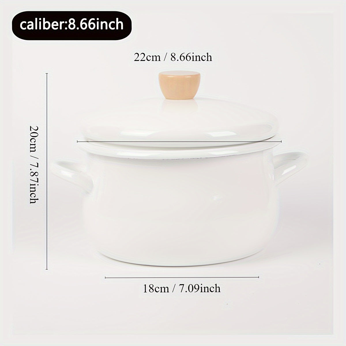 Enamel Cookware Non-Stick Soup Pot Stewing Pot with Large Capacity