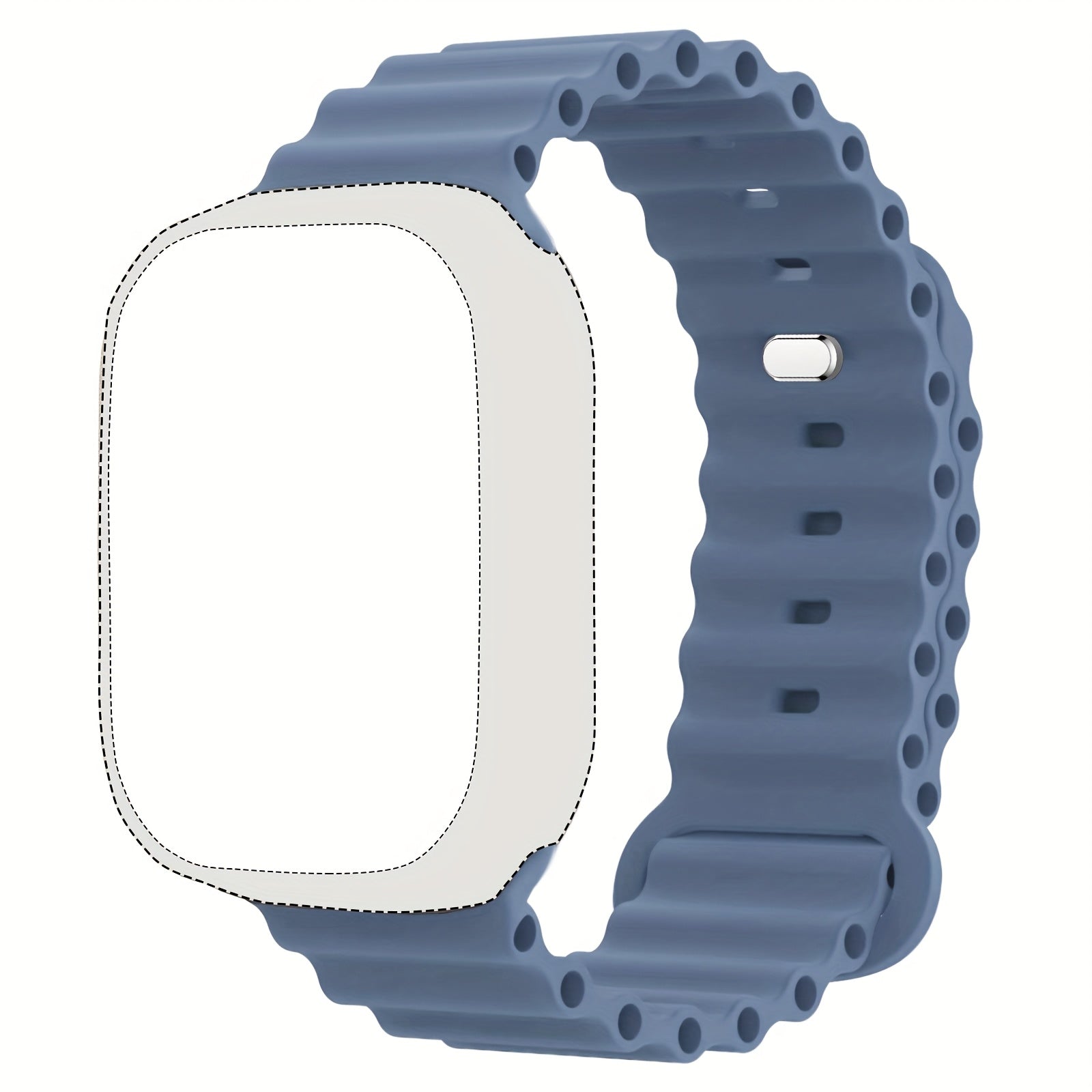 Silicone Sport Band for Apple Watch Ultra Series Waterproof Breathable Compatible with 45mm 46mm 44mm 42mm 49mm Men Women