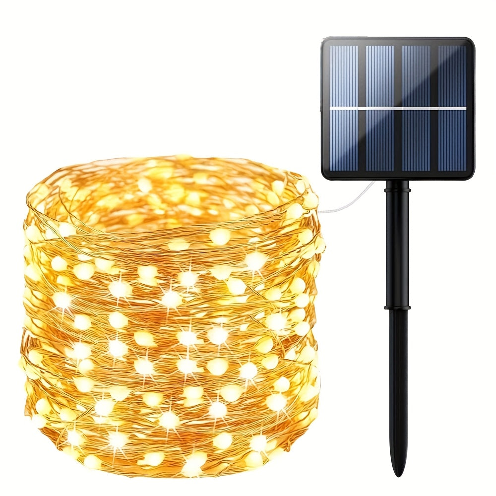 Outdoor Solar String Lights for Garden Patio Holiday Event Decoration