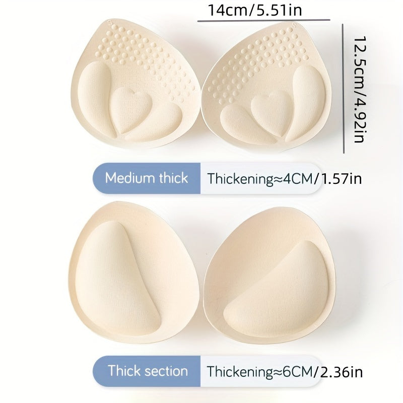 Women's Cotton Bra Padding for Small or Flat Chested A Cup Support Thickened Pads