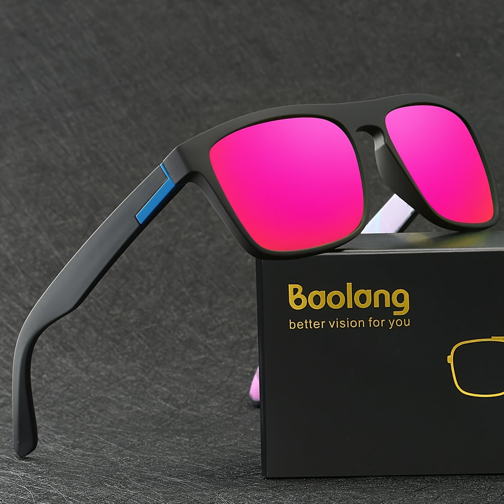 Unisex Square Polarized Sunglasses for Men and Women Casual Outdoor Sports Travel