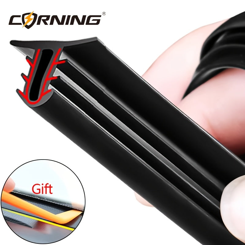 Black Rubber Seal Strip for Cars Trucks Boats RVs Soundproofing Windshield Gap
