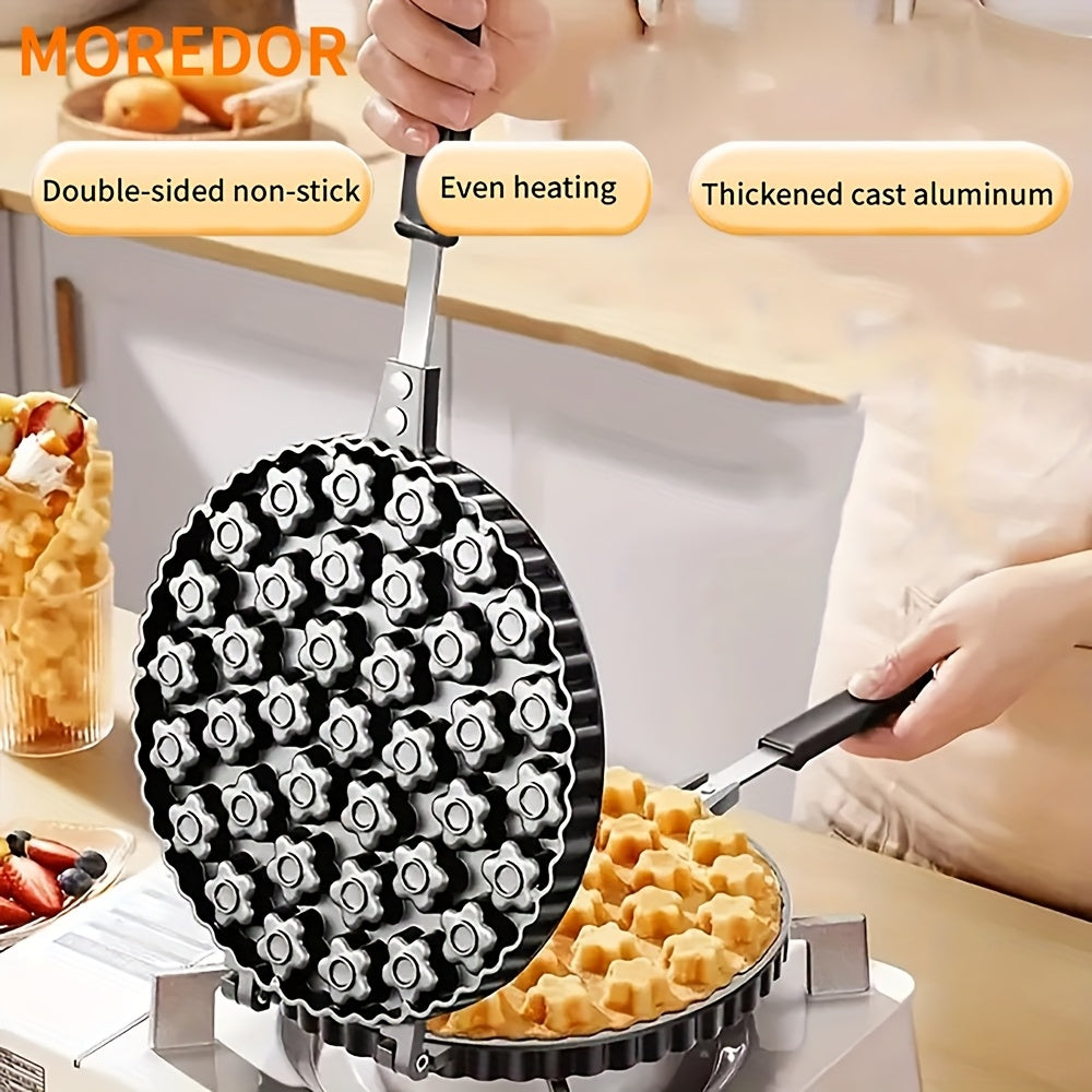 O'ziga xos o'rtacha o'lchamdagi o'rtacha ikki tomonlama qovurilgan panjara, o'rtacha o'lchamdagi qovurilgan panjara, sendvichlar, pirojnoe va DIY shirinliklar uchun ideal. Faqat qo'lda yuvish. Uyda pishirish uchun mukammal.