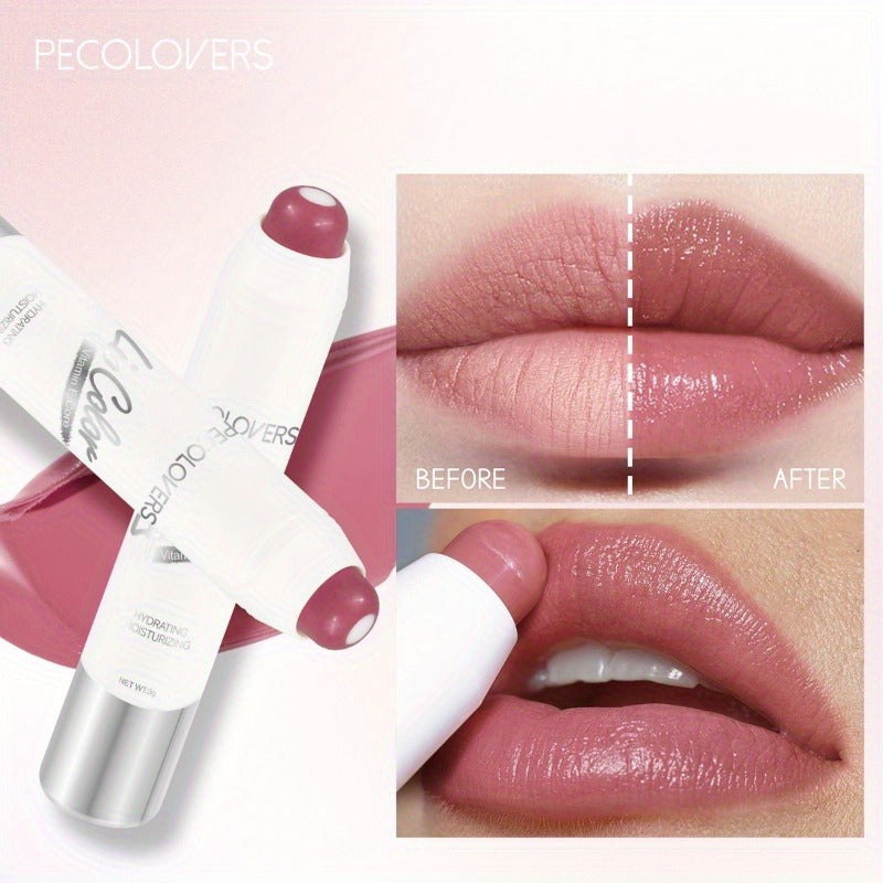 Mujer Nude Sandwich Lipstick Hidratante de larga duración y no pegajoso